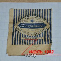 1952 Vintage Soviet USSR Russian Set of Two Condoms