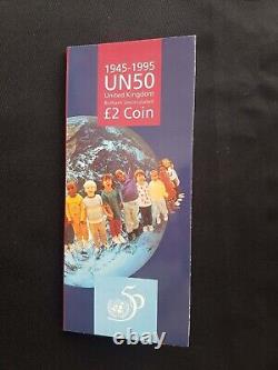 1986 1996 £2 Complete Set of 7 Pre 1997 BU Coins sealed in Royal Mint Packs