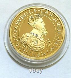1987 BELGIUM ECU GOLD (1/2 oz) & SILVER TWO COIN COLLECTIBLE PROOF SET