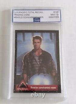 1990 Total Recall Card Set Two Graded Cards Arnold Schwarzenegger & Sharon Stone