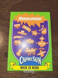 1991 CapriSun Nickelodeon Complete Set (22 Cards) RC Vintage MTV Rugrats Doug MP