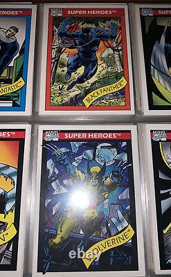 (2) 1990 Marvel Universe Series 1 Complete Sets With Two Stan Lee + Binder/pages