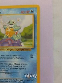 ×2 Squirtle Lot 1st Edition Shadowless 1999 Pokemon Card Rare 63/102 M
