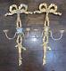 31 Bow & Tassel Two Arm Candle Holder Wall Sconces Set Of Two