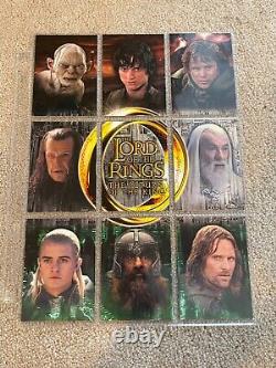6 sets, 3 binders Lord of the Rings Fellowship, Two Towers, Return King, extras