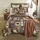 8 Pc Forest Grove King Quilt Set Rustic Lodge Bear Moose Nature Donna Sharp