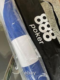 888 Poker Set (used once) And 888 Poker Foam Table Topper (brand new)