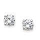 Ags Cerified 1/3ct Natural Diamond Stud Earrings Set In 14k White Gold