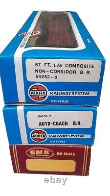 Airfix Gmr Auto Coach Set 61xx Br Praire Tank Coaches Level Crossing Train Set