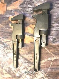 Ampco Safety tools non sparking nonmagnetic set of two 8 & 10 Monkey wrenches