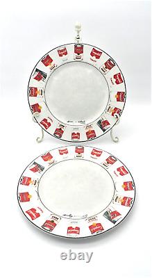 Andy Warhol Campbell Soup plates Vintage Collectible for display Set of two