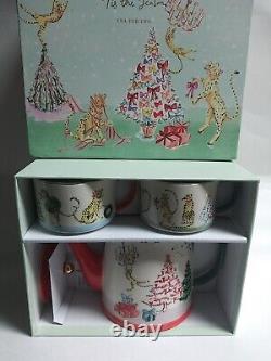 Anthropologie Susannah Garrod'Tis The Season Tea For Two Set NEW