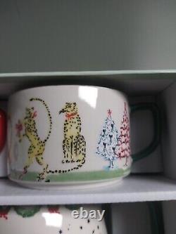 Anthropologie Susannah Garrod'Tis The Season Tea For Two Set NEW