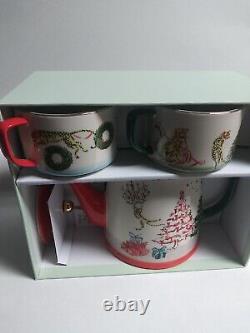 Anthropologie Susannah Garrod'Tis The Season Tea For Two Set NEW