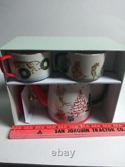 Anthropologie Susannah Garrod'Tis The Season Tea For Two Set NEW