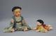Antique Japanese Ichimatsu Doll A Set Of Two Baby Dolls Japanese Doll Y