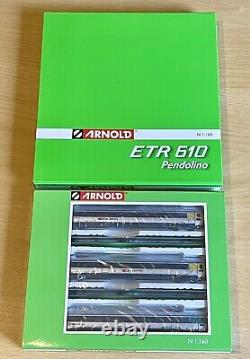 Arnold ETR610 SBB-CFF complete 7-car set ex-Cisalpino Livery, HN2470 & HN3503