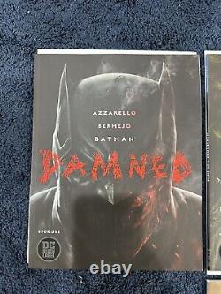Batman Damned #1-3 Complete Set First Printings Plus Two Variants