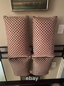 Beautiful Nancy Corzine Silk/Cotton Custom Pillows Set Of Two