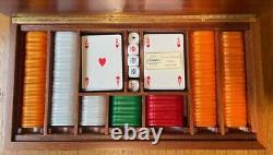 Beautiful briarwood poker set, by Osvaldo Agresti, Florence. Brand new