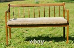 Beech Two Seat Bench Sofa + 2 X Armchair Set Collect Le8 MCM Collect Leics. Le8