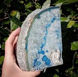 Blue Agate Crystal Bookends (Set Of Two) 4.12kg