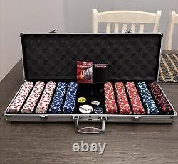 Budweiser Poker Chips Full set 500 count Two decks, Texas Hold Em Poker Set