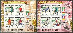 Burundi 2014 World Cup Soccer Brazil Set Of Two Collective Sheets Mint Nh Imp
