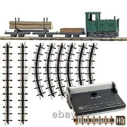 Busch 12003 H0 Forest Railway Start Set With Field & Two Car & Rails New