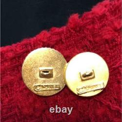 CHANEL Button Button vintage large and small two set Size about 2cm gold #30 F/S