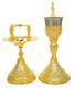 Chalice Set (5 Items) Holy Communion Russian Two Colors 31 Cm / 13.5 Oz