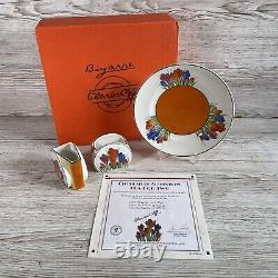 Clarice Cliff Wedgwood Bizarre Crocus Tea For Two Set Limited Edition Art Deco