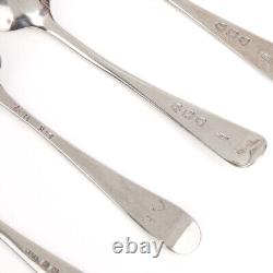 Collection Twenty-two Antique Silver Teaspoons 18/19th C