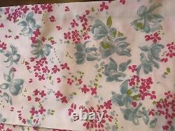 D. Porthault Fuschia Set Of Two Printed Cotton Percale Guest Towels NEW NWT