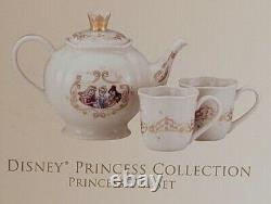 DISNEY PRINCESS TEA SET FOR TWO by LENOX BRAND NEW! RARE