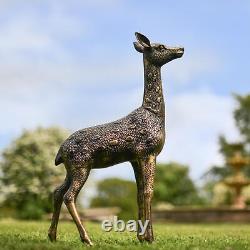 Deluxe Set of Two Spotted Chital Garden Sculpture Male & Female