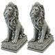 Design Toscano Fouquet Royal Palace Sentinel Lion Statue Set Of Two