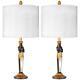Design Toscano Servant To The Egyptian Pharaoh Table Lamp Set Of Two