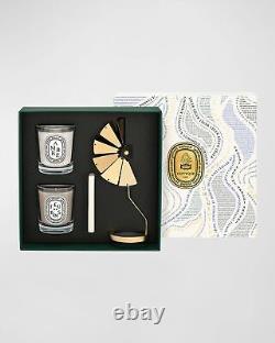 Diptyque Carousel Set With Two Candles Ambre And Feu De Bois 2 x 2.4oz