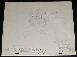 Disney Chip N Dale Clarice Two Chips And A Miss 1952 Production Drawing Set Of 2
