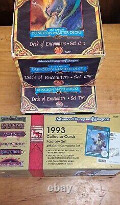 Dungeons & Dragons Master Set one and Set Two With 1993 Collectible Factory