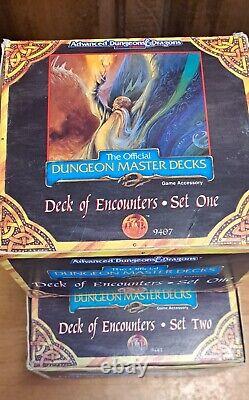 Dungeons & Dragons Master Set one and Set Two With 1993 Collectible Factory