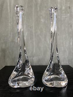 Elsa Peretti Crystal Candlestick for Tiffanys set of two
