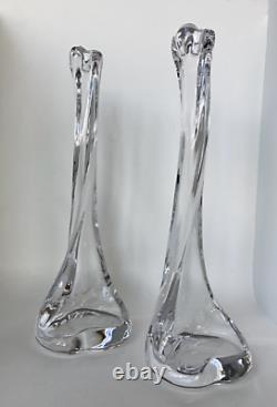 Elsa Peretti Crystal Candlestick for Tiffanys set of two
