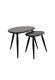 Ercol Collection Pebble Nest Of Two Tables In Black W49cm D34cm Rrp £620