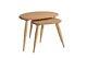 Ercol Collection Pebble Nest Of Two Tables In Oak & Ash W49cm D34cm Rrp £620