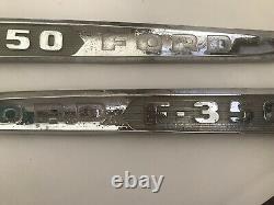 F-350 Set of TWO Vintage 1 Ton Truck Name Emblems With Mounts CIT B 16721