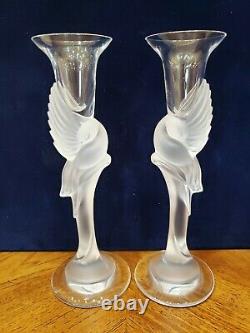 Faberge Kissing Doves Candle Holder Set Of Two Candleholder