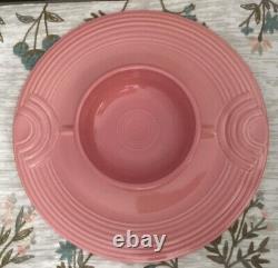Fiesta Ware Retired Rose Color Two Piece Chip and Dip Set RARE NEW