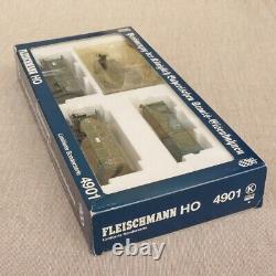 Fleischmann 4901 Bavarian passenger train set of Pt2/3 loco & 3 coaches HO scale